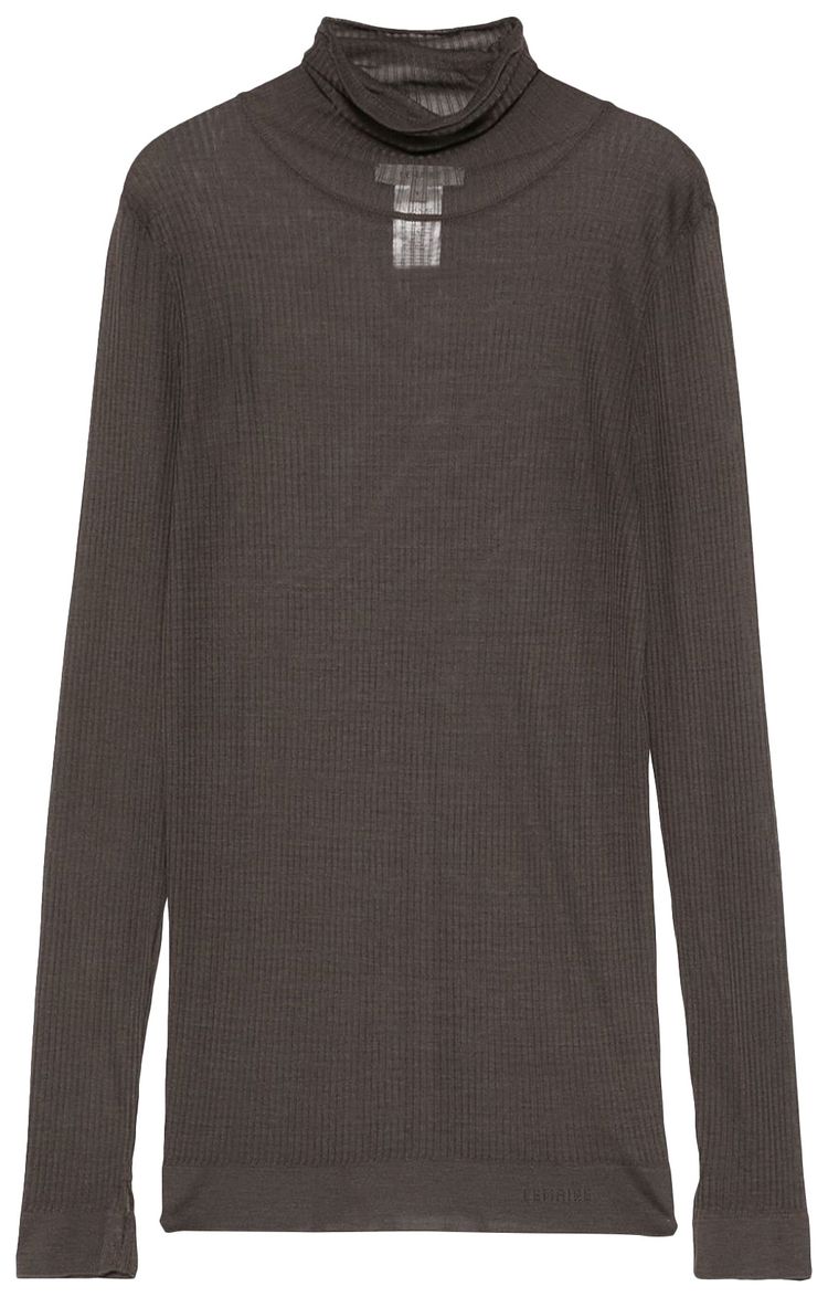 Lemaire Seamless High Neck Top Dark Brown