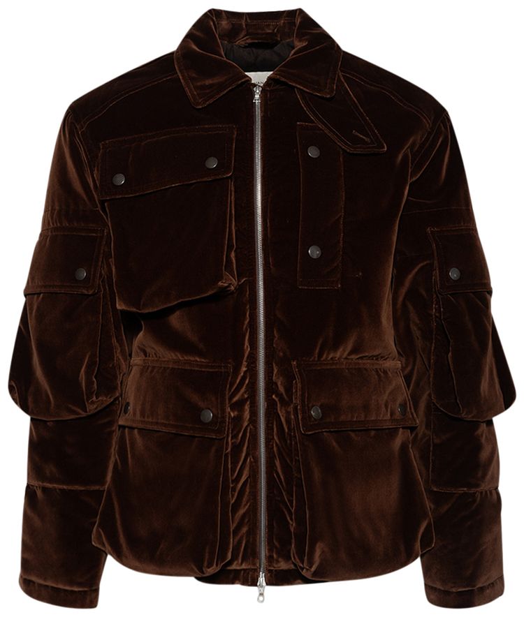 Dries Van Noten Vilburn Velvet Jacket Brown