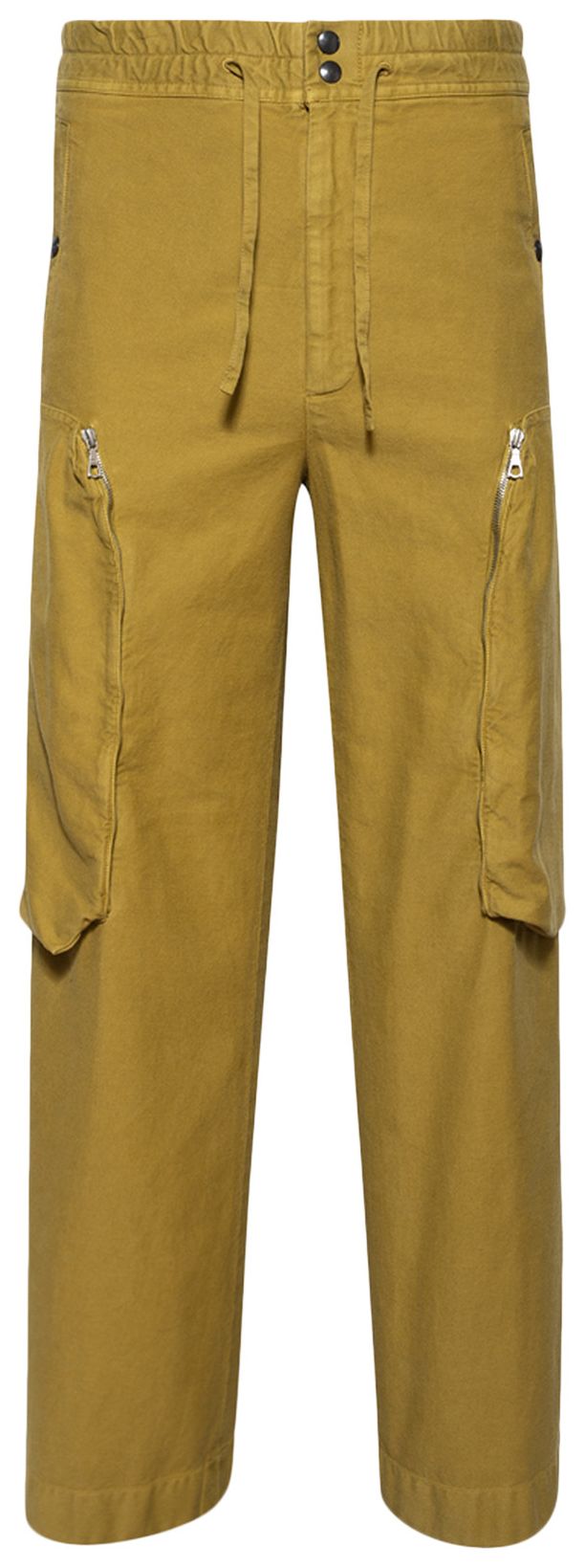 Dries Van Noten Zip Pocket Cargo Trousers Mustard