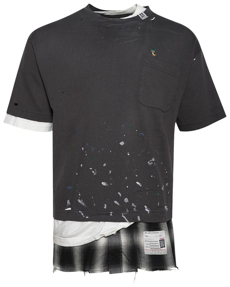 Maison Mihara Yasuhiro Triple Layered Tee Black