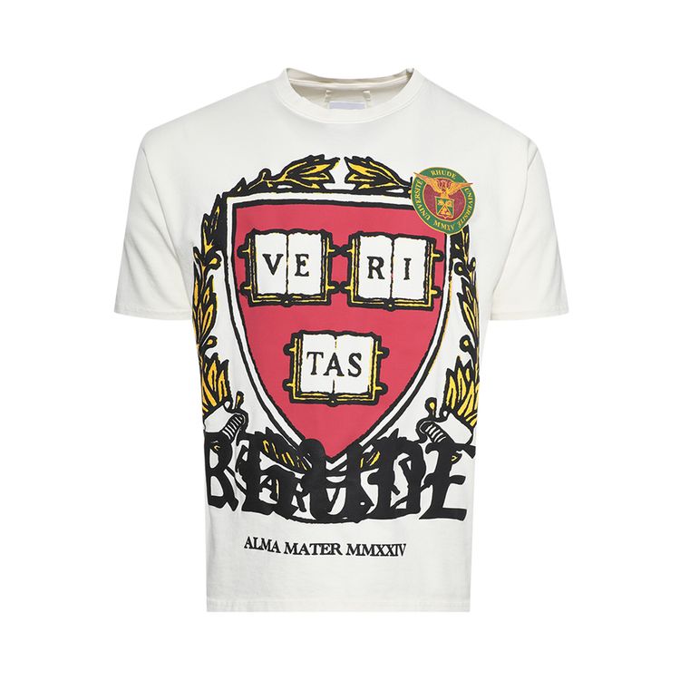 Rhude Runway Plaque T Shirt Vintage White