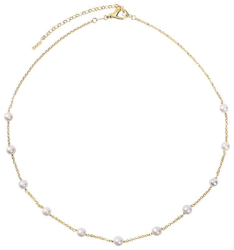 VEERT The Classic Pearl Chain Yellow GoldPearl