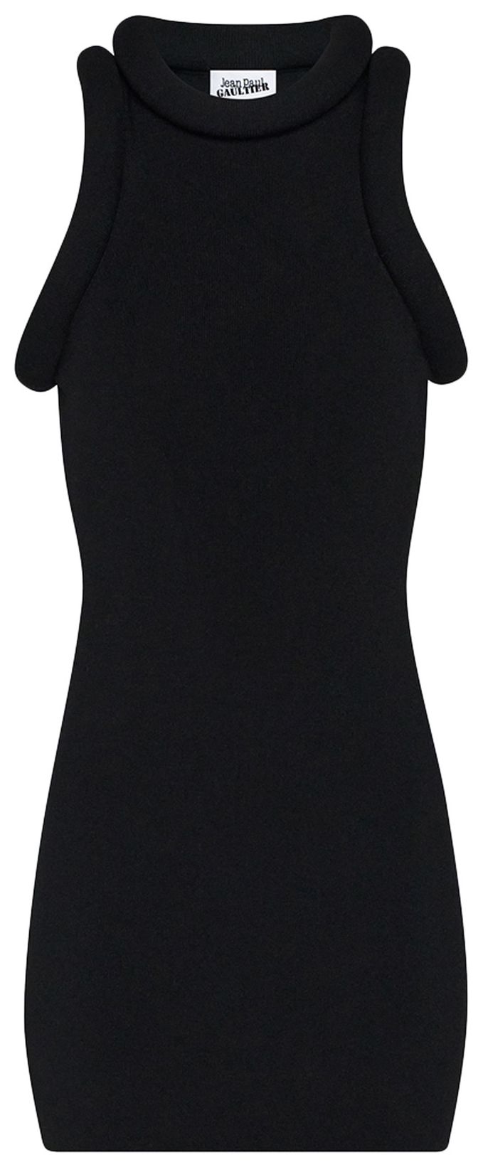 Jean Paul Gaultier Foam Detail Short Dress Black