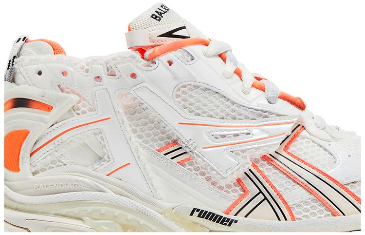 Balenciaga Runner Sneaker Eggshell Neon Orange