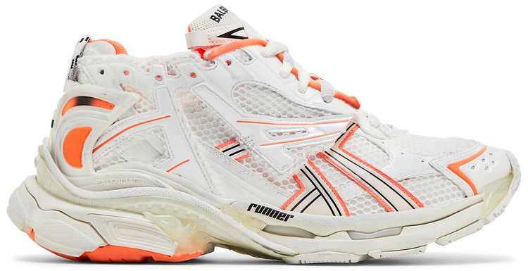 Balenciaga Runner Sneaker Eggshell Neon Orange