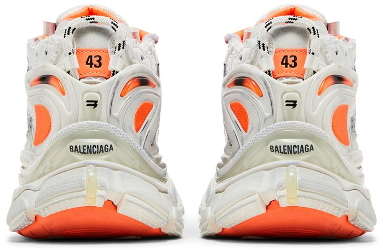 Balenciaga Runner Sneaker Eggshell Neon Orange