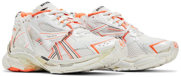 Balenciaga Runner Sneaker Eggshell Neon Orange
