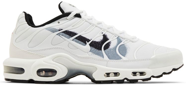 Nike Air Max Plus Spray Paint Swoosh White Cool Grey
