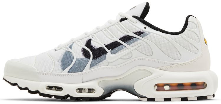 Nike Air Max Plus Spray Paint Swoosh White Cool Grey