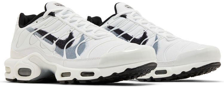 Nike Air Max Plus Spray Paint Swoosh White Cool Grey