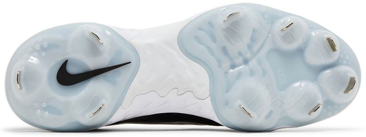 Alpha Huarache Elite 4 Low White Black Blue Tint