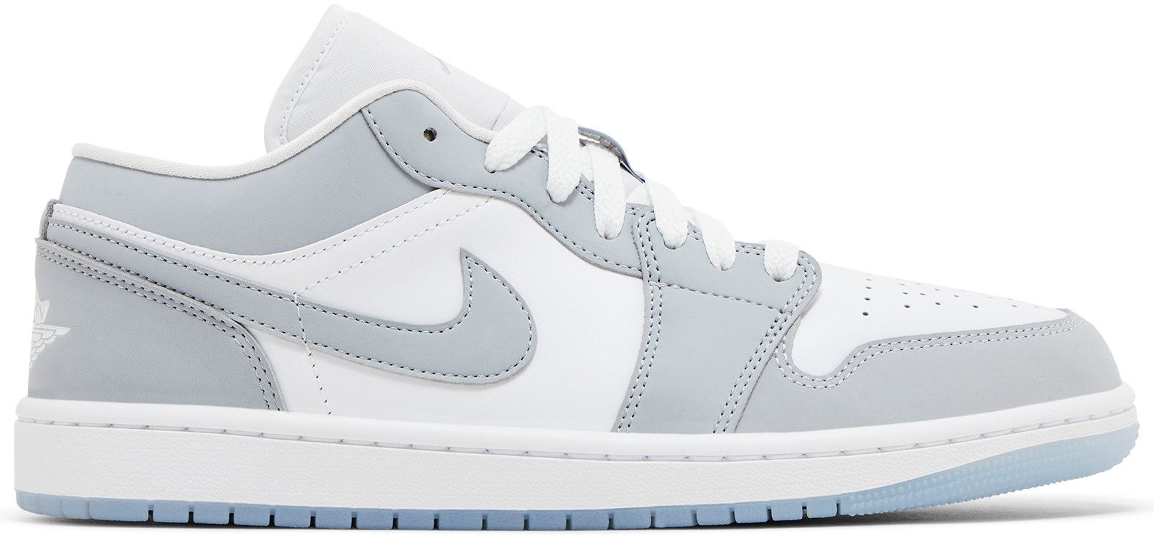 Nike Air Jordan 1 Low White Wolf Grey Aluminum Authentic