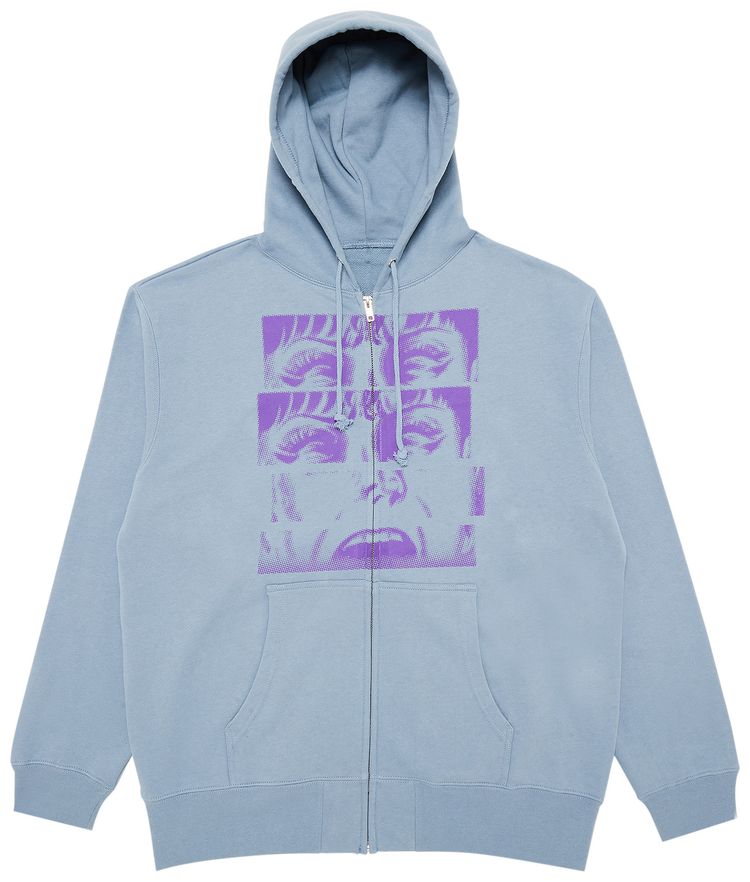 GOAT Kazuo Umezu Scream Zip Up Light Blue