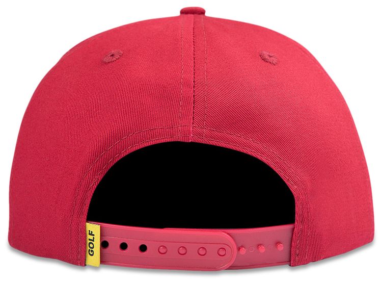 GOLF WANG State 5 Panel Hat Dark Red