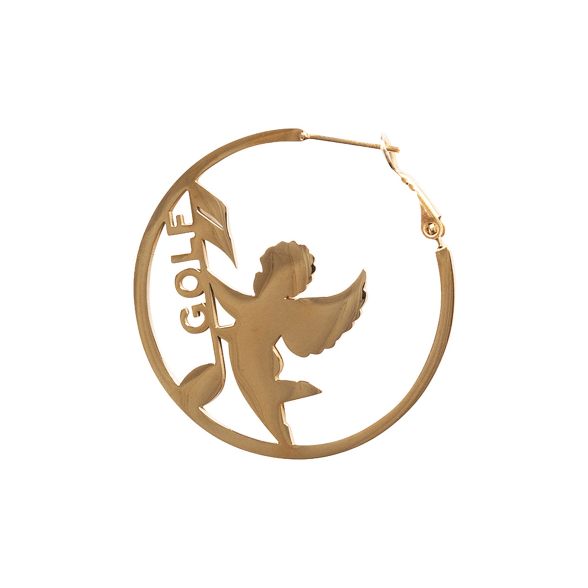 Buy GOLF WANG Angel Note Hoop Earrings 'Gold