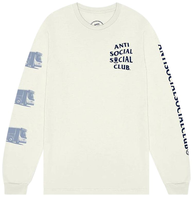 Anti Social Social Club x Kasina Global Gathering Long Sleeve Tee Off White