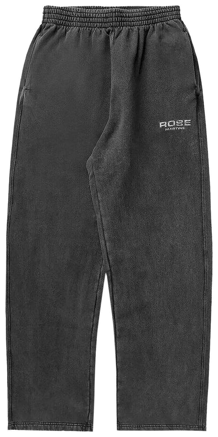 Martine Rose Wide Leg Track Pant Black WashedRose