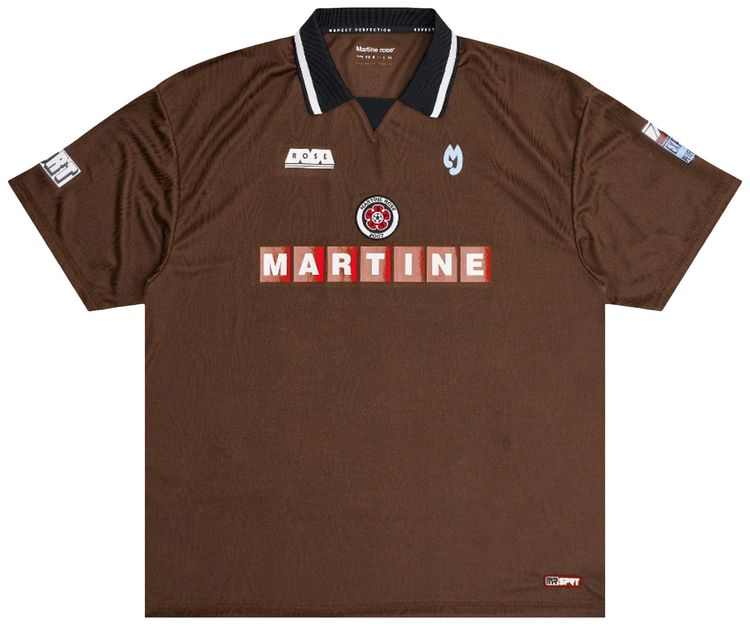 Martine Rose Football Top Brown
