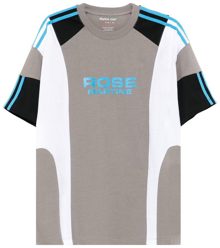 Martine Rose Oversized Panelled T Shirt GreyRose