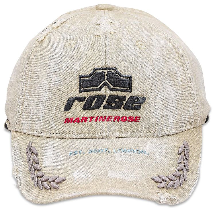 Martine Rose Rolled Back Cap Beige