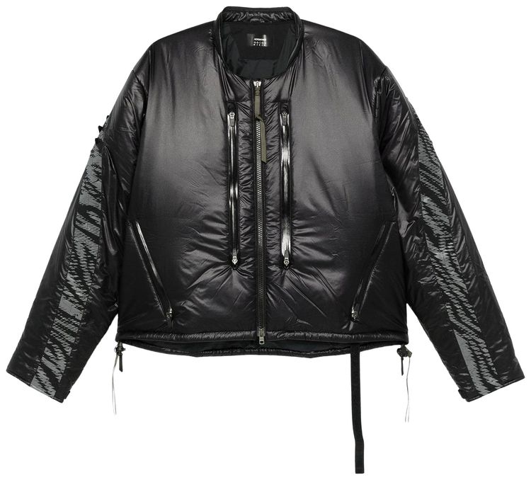 Acronym Padded Coated Shell Bomber Jacket Black