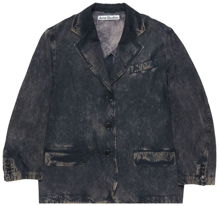 Acne Studios Single Breasted Jacket BlackBeige