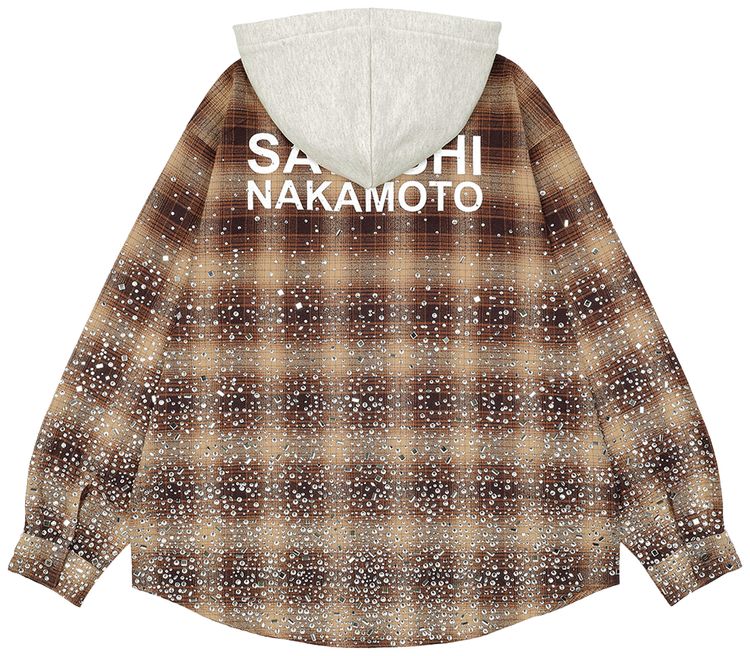 Satoshi Nakamoto Other Scenes Shattered Glass Hoodie Brown