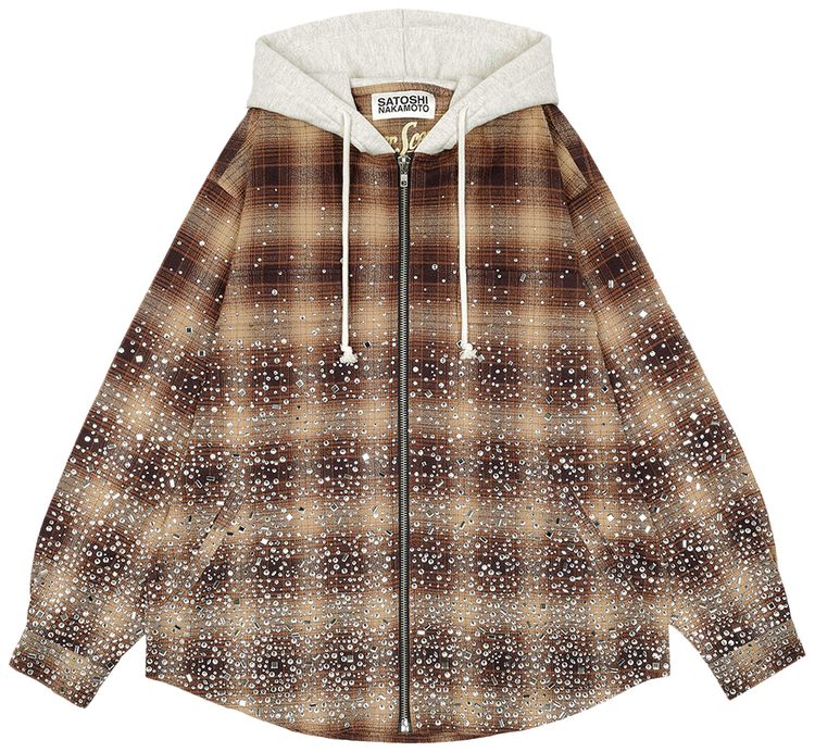 Satoshi Nakamoto Other Scenes Shattered Glass Hoodie Brown