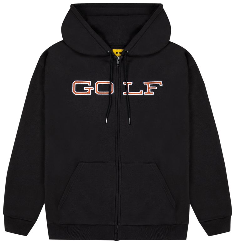 GOLF WANG State Zip Up Hoodie Black