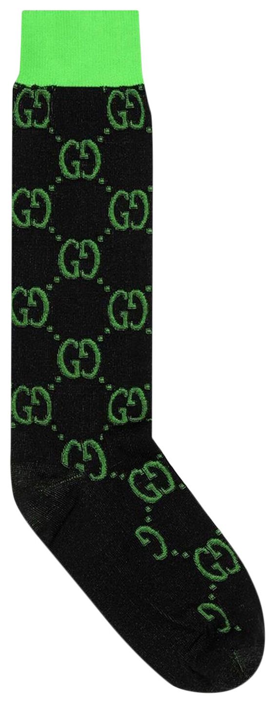 Gucci Monogram Socks Green