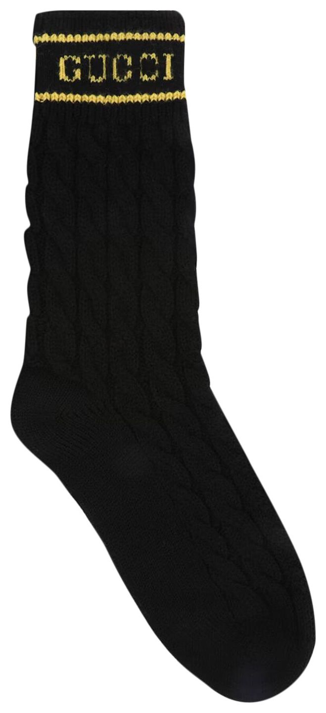 Gucci Cable Knit Ankle Socks Multicolor