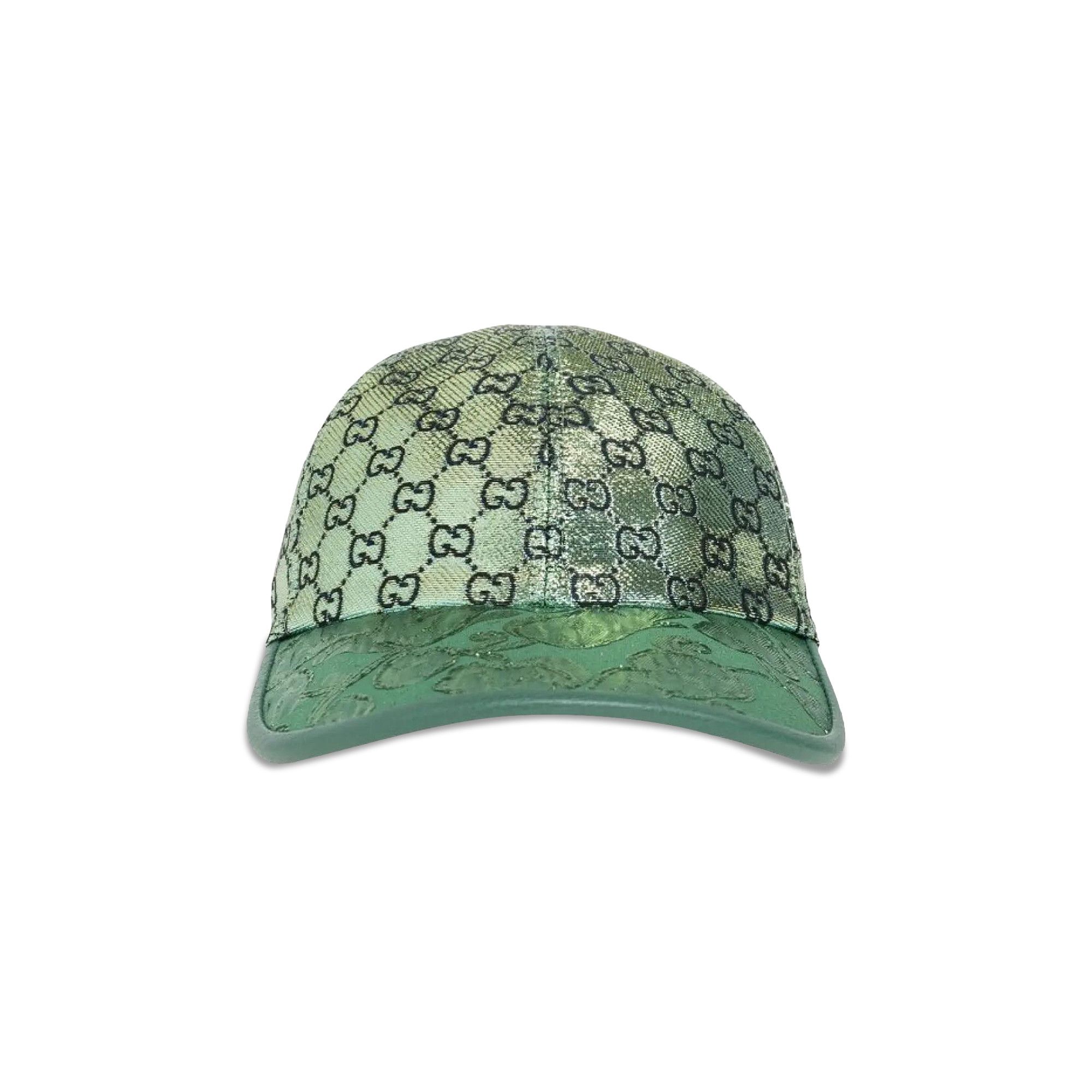 Buy Gucci Monogram Jacquard Baseball Cap 'Green' - 697300