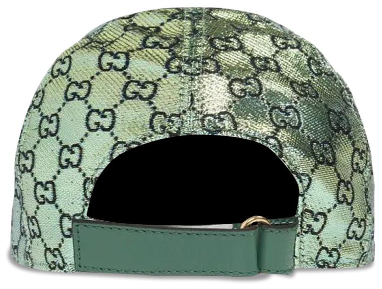 Gucci Monogram Jacquard Baseball Cap Green