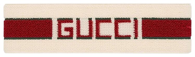 Gucci Head Sweatband IvoryDark Green