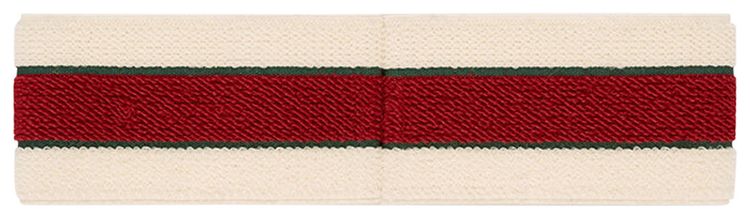 Gucci Head Sweatband IvoryDark Green