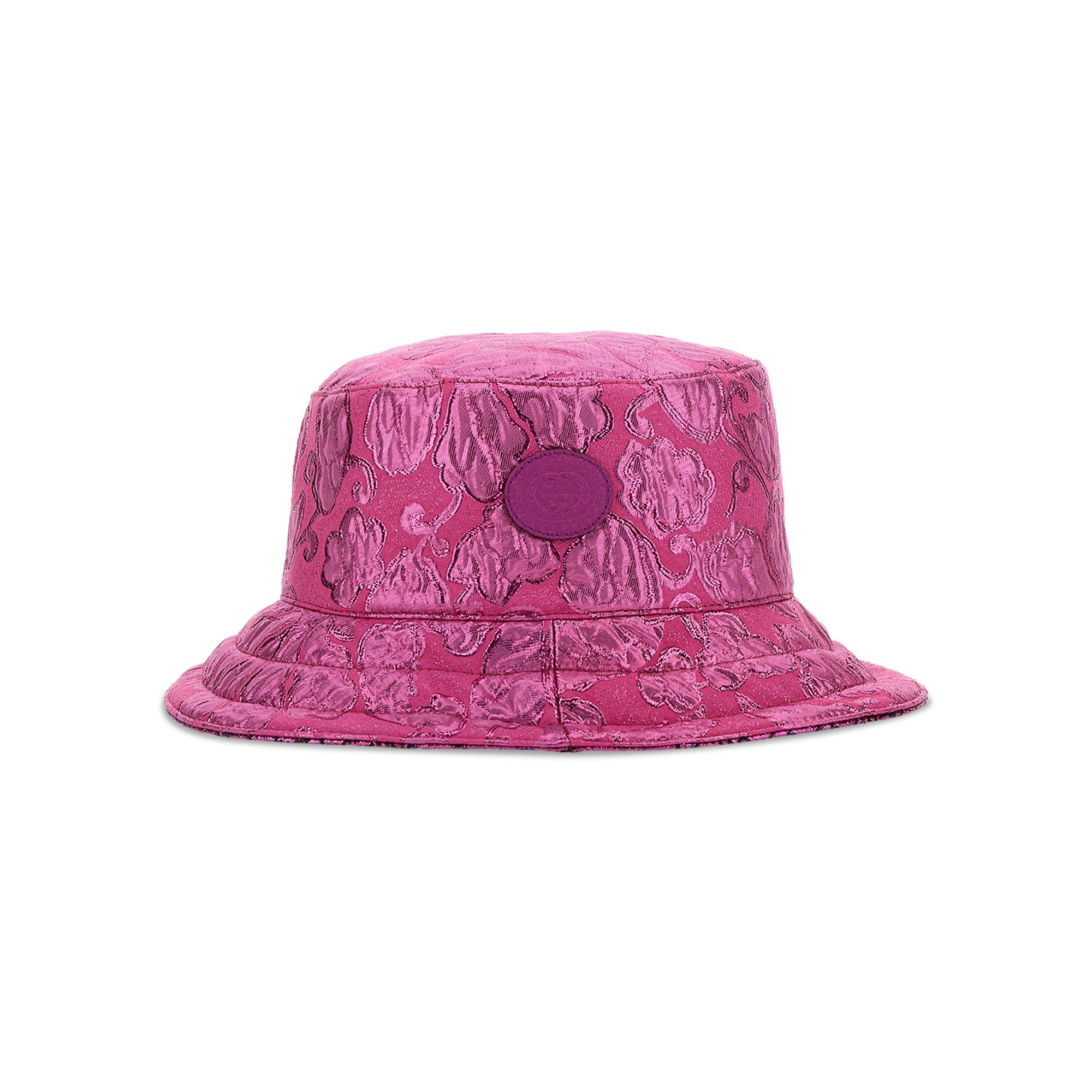 グッチ ラメジャカード リバーシブルハット（Sピンク）