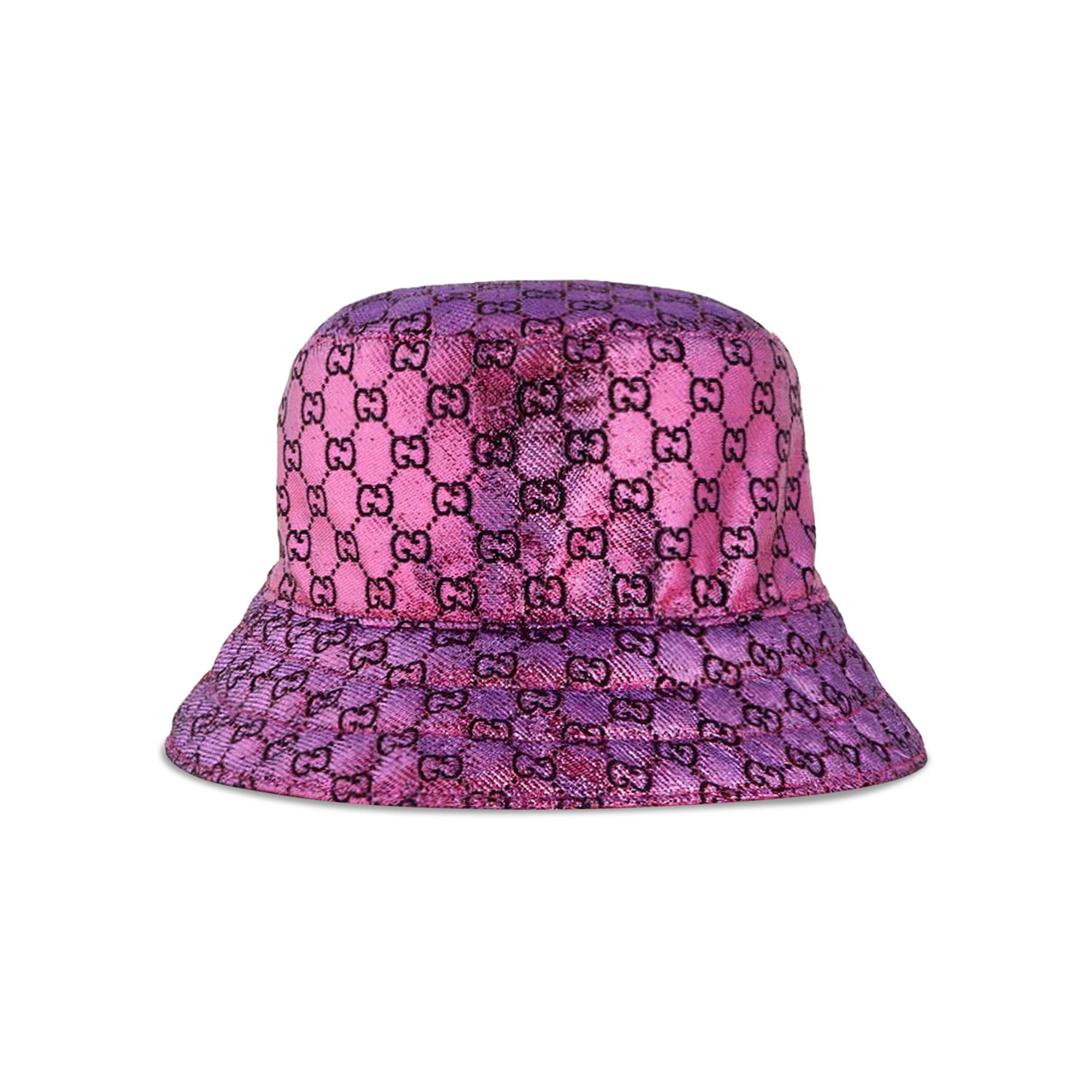 Buy Gucci Metallic Jacquard Reversible Bucket Hat 'Pink' - 697361