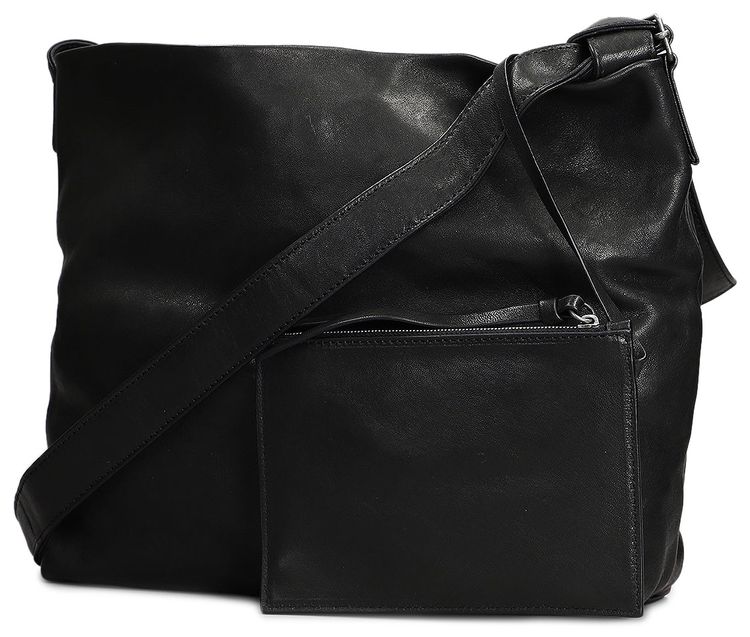 Ann Demeulemeester Medium Soft Shoulder Bag Black