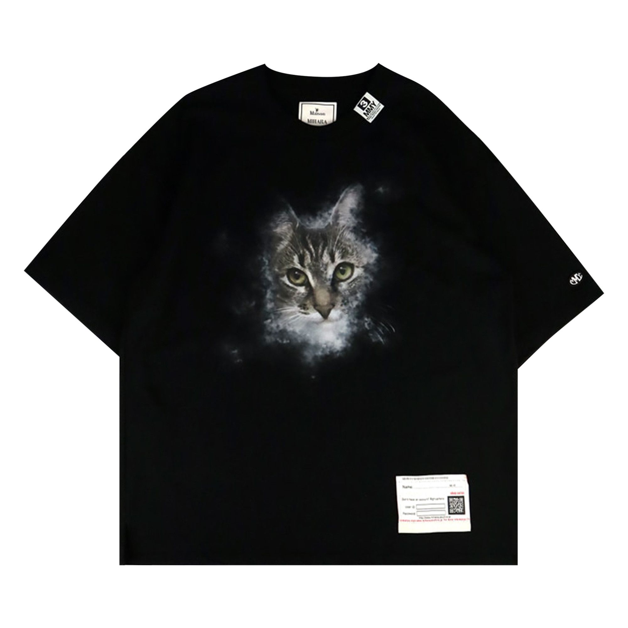 Buy Maison Mihara Yasuhiro Cat Printed Tee 'Black' - A13TS632 BLAC