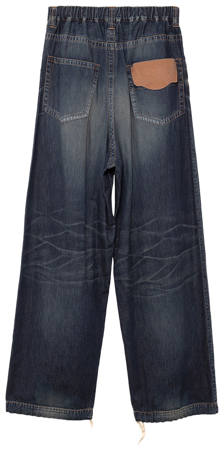Maison Mihara Yasuhiro Logo Patch Jeans Indigo