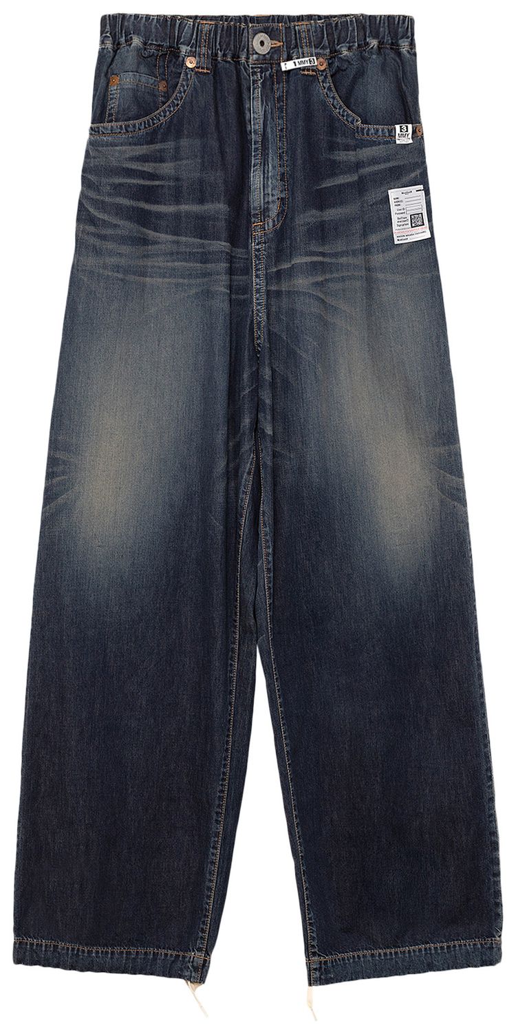 Maison Mihara Yasuhiro Logo Patch Jeans Indigo