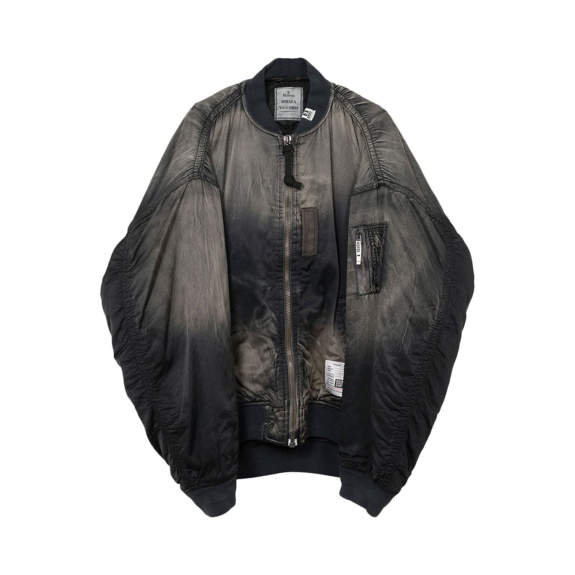 Buy Maison Mihara Yasuhiro Aged Flight Jacket 'Black