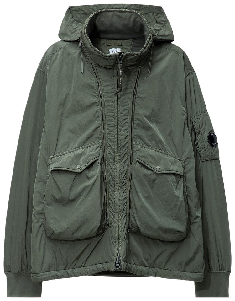 CP Company Chrome R Goggle Overshirt Jacket Grape Leaf