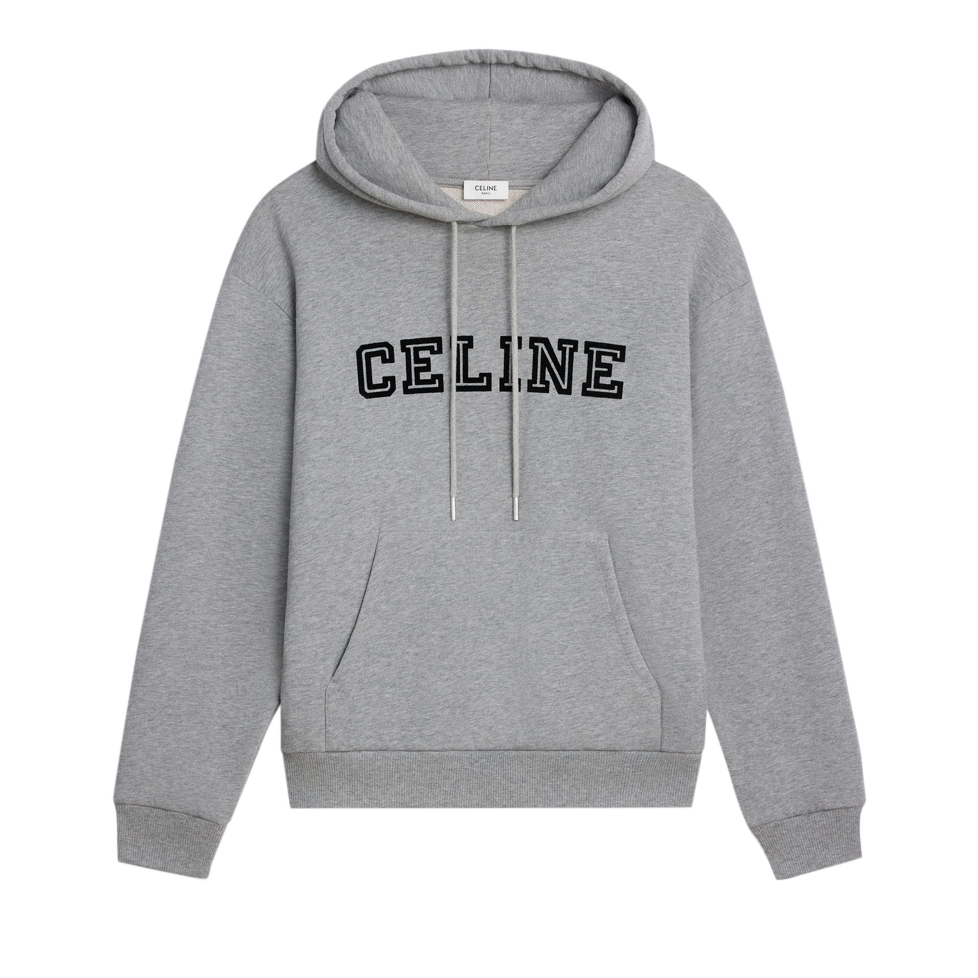 Buy CELINE Celine Loose Hoodie 'Grey Melange/Black' - RY032510Z