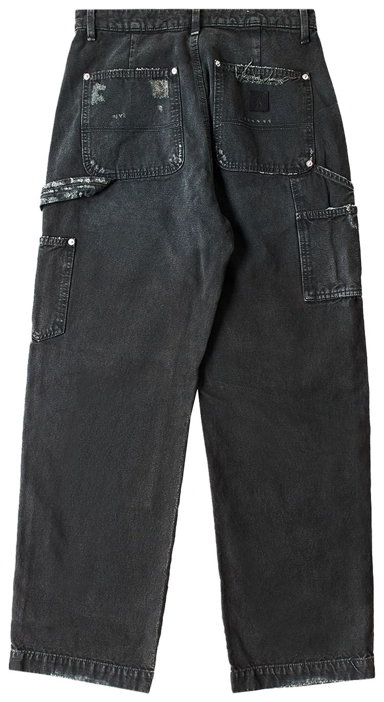 Enfants Riches Deprimes Double Knee Paint Pants Black