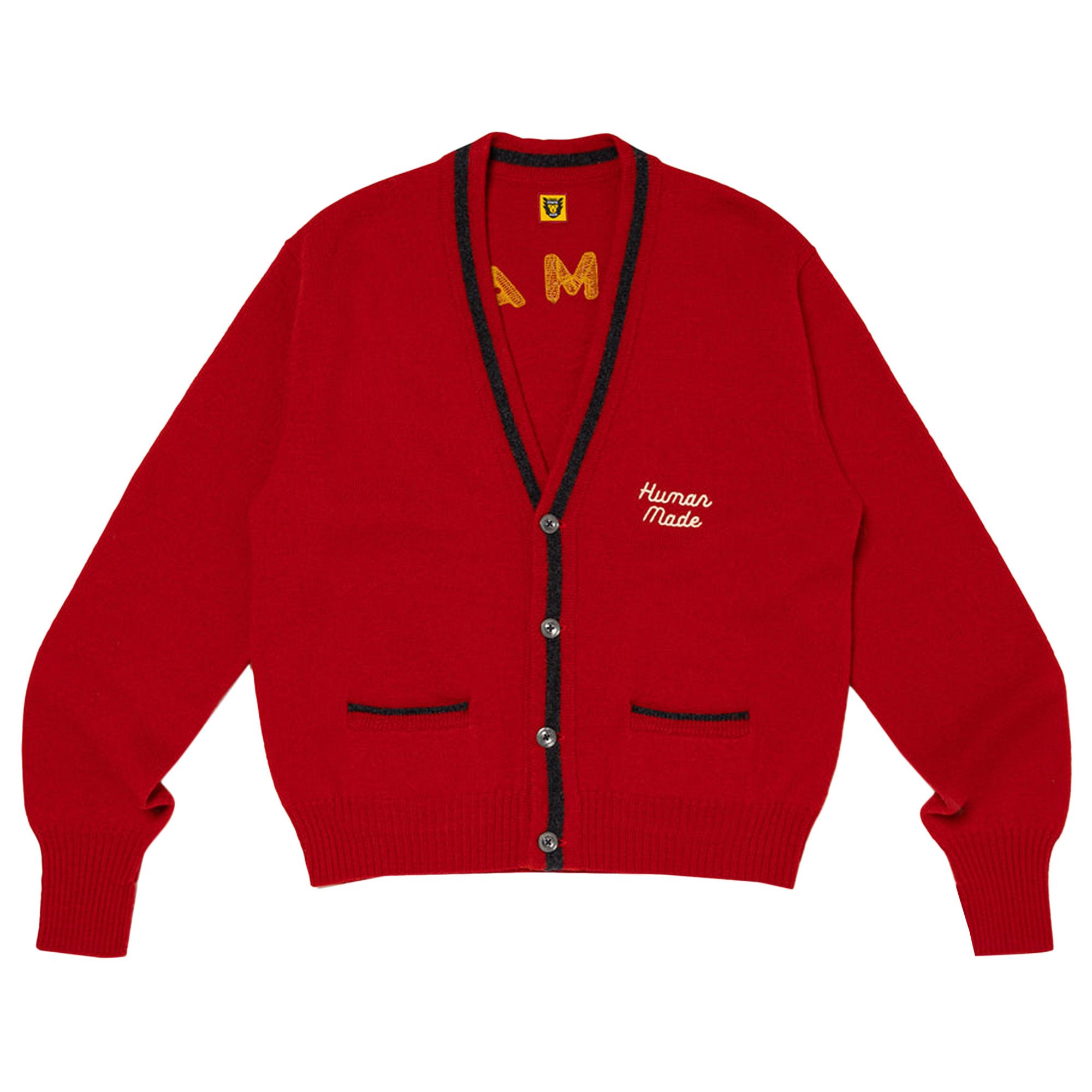 Buy Human Made Car Club Cardigan 'Red' - HM28CS026 RED | GOAT