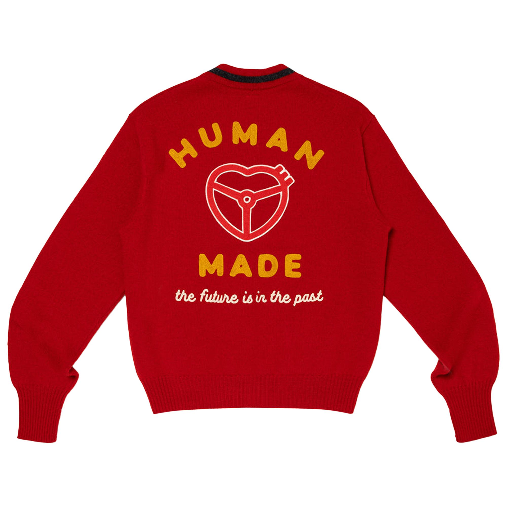 トップス HUMAN MADE CAR CLUB CARDIGAN M Buy Human Made Car Club Cardigan 'Red' - HM28CS026 RED | GOAT