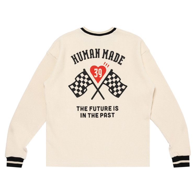 Human Made Thermal Long Sleeve T Shirt White