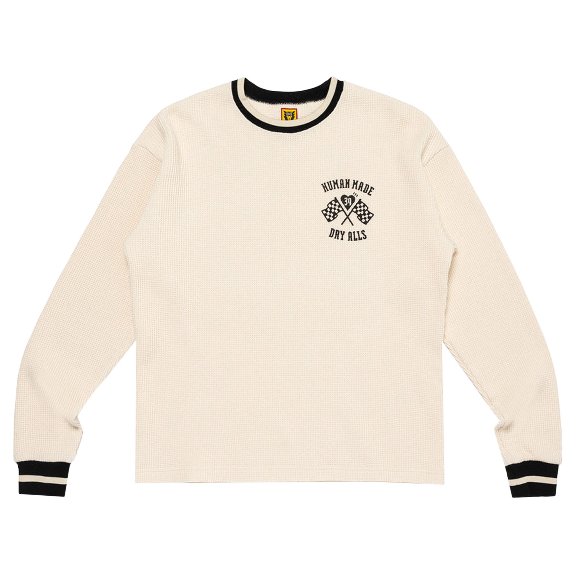 Buy Human Made Thermal Long-Sleeve T-Shirt 'White' - HM28CS027