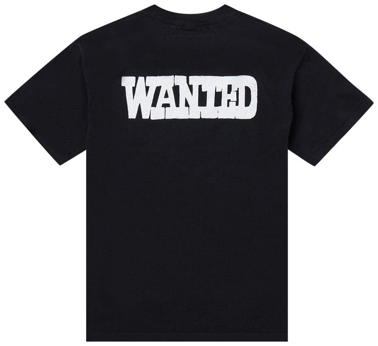 One Of These Days Wanted Short Sleeve T Shirt Sun Faded Washed Black